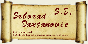 Srborad Damjanović vizit kartica